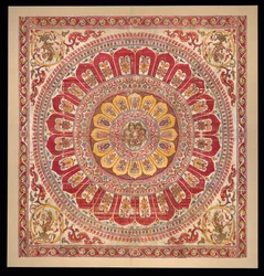 Kronblad med lotusblommor, 1500-talet-tidigt 1600-tal.