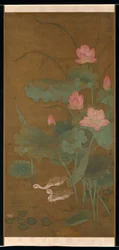 Lotus och vattenfåglar, ca. 1300.
