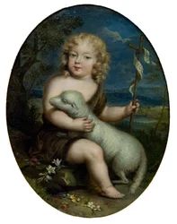 Louis Alexandre de Bourbon, greve av Toulouse 1678-1737 som Johannes Döparen, ca. 1680.