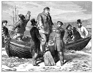 Louis Philippe anländer till Newhaven, 1848, 1900
