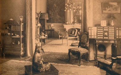 Louis XIV-rummet på den kubanska ambassaden i Bryssel, Belgien, 1927.