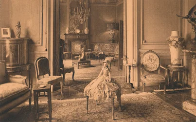 Louis XVI-rummet på den kubanska ambassaden i Bryssel, Belgien, 1927.