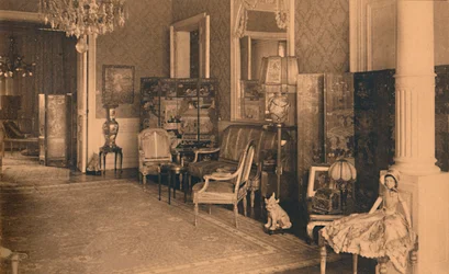 Louis XVI-rummet på den kubanska ambassaden i Bryssel, Belgien, 1927.