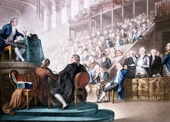 Ludvig XVI inför nationalkonventets skrank, 26 december 1792, 1796