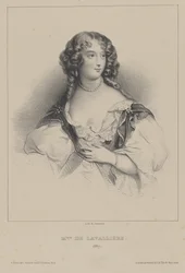 Louise de La Baume Le Blanc, hertiginna av La Vallière 1644-1710, ca 1820.