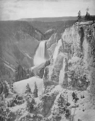 Lower Falls of the Yellowstone, Wyoming, c1897.