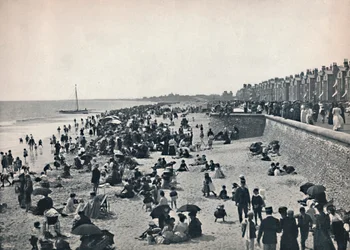 Lowestoft - On the Sands, 1895