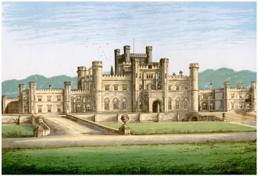 Lowther Castle, Westmorland, hem för Earl of Lonsdale, c1880