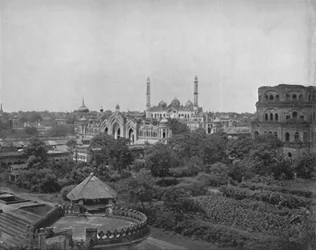 Lucknow, vid floden Gumti, 1800-talet