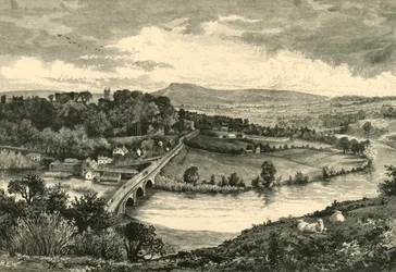 Ludlow, från Whitcliffe, 1898.