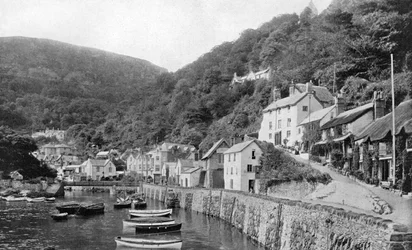 Lynmouth hamn, Devon, 1924-1926