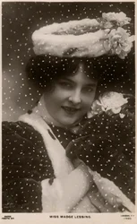 Madge Lessing, tysk skådespelerska, c1906