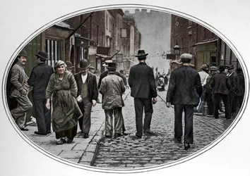 Det italienska samhällets huvudgata, Clerkenwell, London, c1900 1901