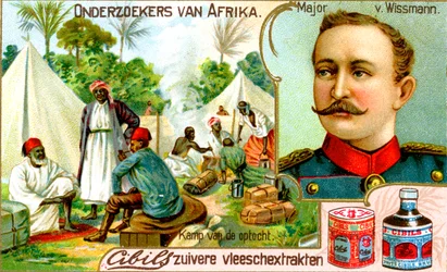 Major von Wissman, tysk soldat, ca 1900