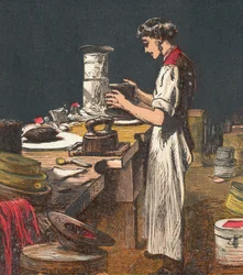 Att göra sidenhattar, 1867