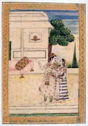 Malavi Ragini, Ragamala Album, School of Rajasthan, 1800-talet
