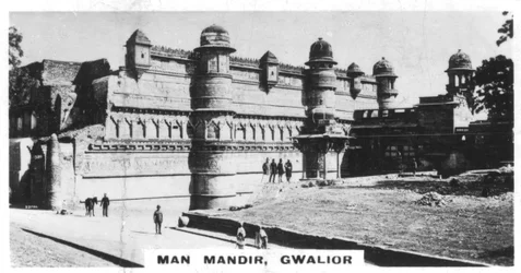 Man Mandir, Gwalior, Madhya Pradesh, Indien, c1925