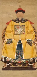 Man i klänning av en tjänsteman av sjätte rangen, 1800-talet