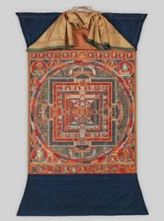 Mandala of the Forms of Manjushri, Bodhisattva of Transcendent Wisdom, sent 1300-tal.