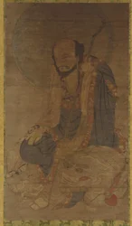 Manjusri och hans lejon, Mingdynastin, 1368-1644.