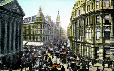 Mansion House and Cheapside, London, tidigt 1900-tal