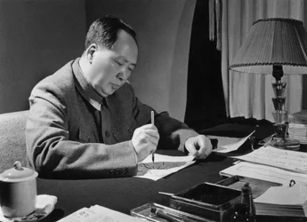 Mao Zedong, kinesisk kommunistisk revolutionär och ledare, cirka 1950-talet