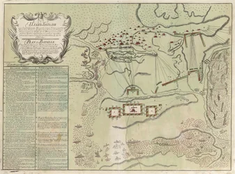 Karta över slaget vid Savuchny, 1739-1740
