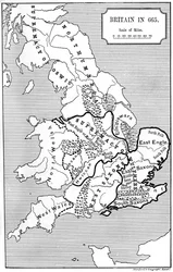Karta över Storbritannien 665, 1892