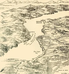 Karta över Dardanellerna, första världskriget, 1915, c1920.