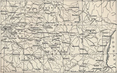 Karta över operationsfältet 1814, 1896
