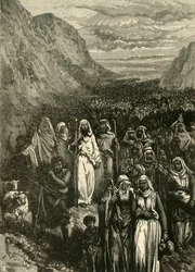Israeliternas mars, 1890.