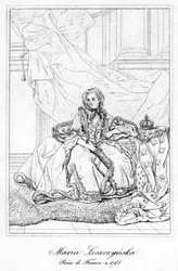 Maria Leszczynska, drottninggemål till Ludvig XV av Frankrike, c1600-talet