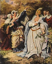 Mary Stuart 1542-1587 och Elizabeth V. England 1533-1603, 1934.