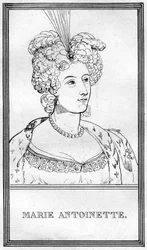 Marie Antoinette, drottning gemål av Ludvig XVI av Frankrike