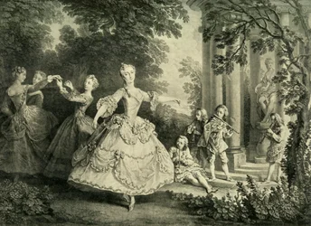 Marie Sallé dansar, 1732, 1908.