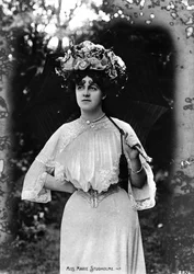Marie Studholme 1875-1930, engelsk skådespelerska, tidigt 1900-tal