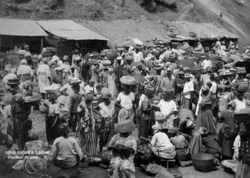 Marknadsscen, Sierra Leone, 1900-talet