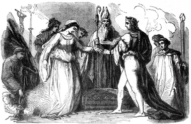 Äktenskap mellan Henrik I av England och Matilda, 1100
