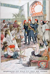Gift med sonen till Bey of Tunis, 1903