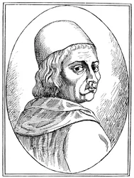 Marsilio Ficino 1433-1499, italiensk humanistfilosof, 1882