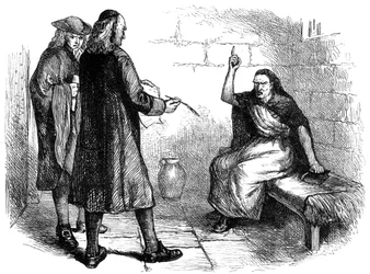 Martha Corey och hennes åklagare, Salem, Massachusetts, c1692 c1880