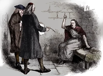 Martha Corey och hennes åklagare, Salem, Massachusetts, c1692 c1880