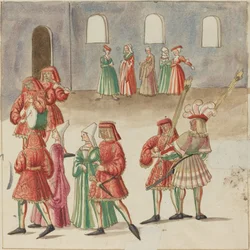 Maskerad, ca. 1515.