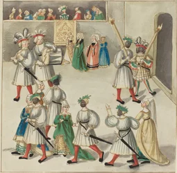 Maskerad, ca. 1515.