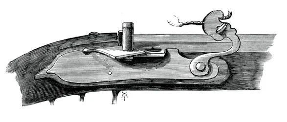 Matchlock, sent 1600-tal, från Tower of London, c1880