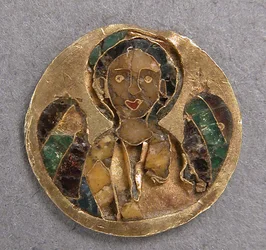Medaljong med en ärkeängel, bysantinsk, 1000-talet.