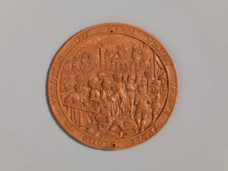 Medaljong med Jesu förräderi, tidigt 1500-tal.