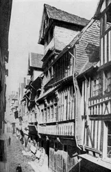 Medeltida Lisieux, Normandie, Frankrike, c1930-talet