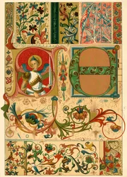 Medeltida illuminerade manuskript, 1898.