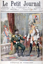 Möte mellan tsar Nicholas II och Kaiser Wilhelm II, Wiesbaden, Tyskland, 1903